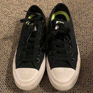 Chuck Taylor’s Black All Star converse, size 7.